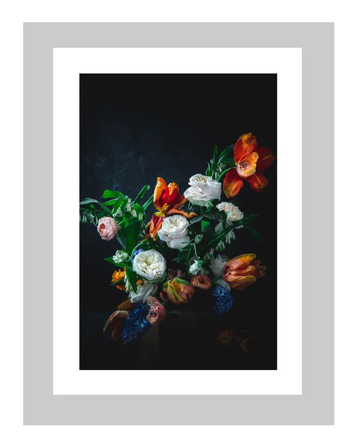 An Ode to the Classical | custom floral art cards | art postcards | flower prints | ELENA DRAGOI