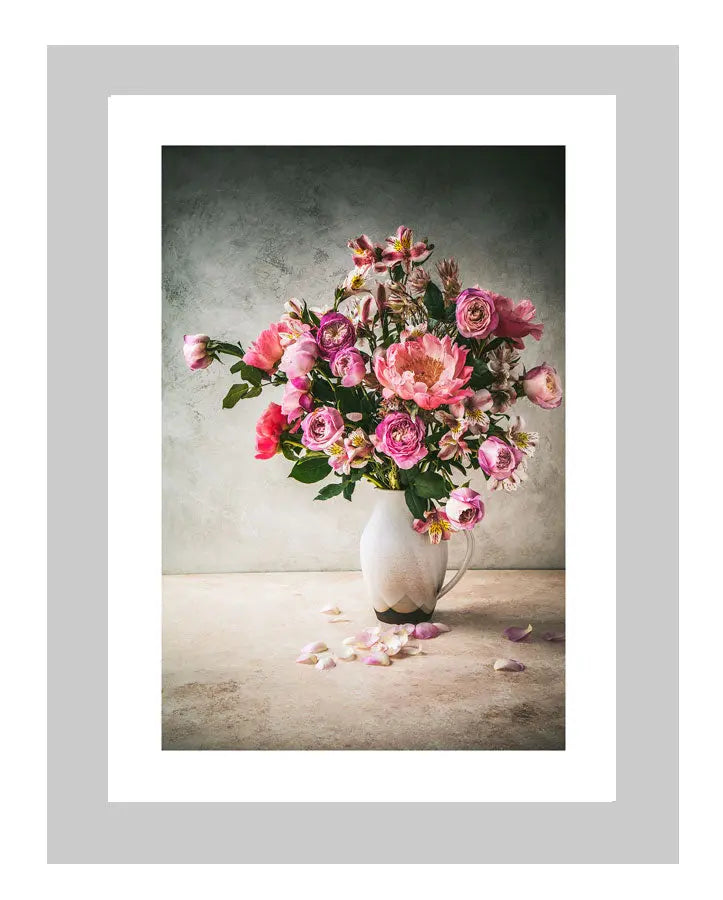 Full Bloom | custom floral art cards | art postcards | flower prints | ELENA DRAGOI