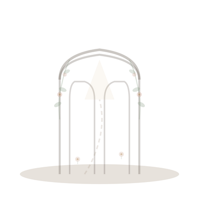 Garden gate illustration