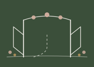 Garden gate illustration