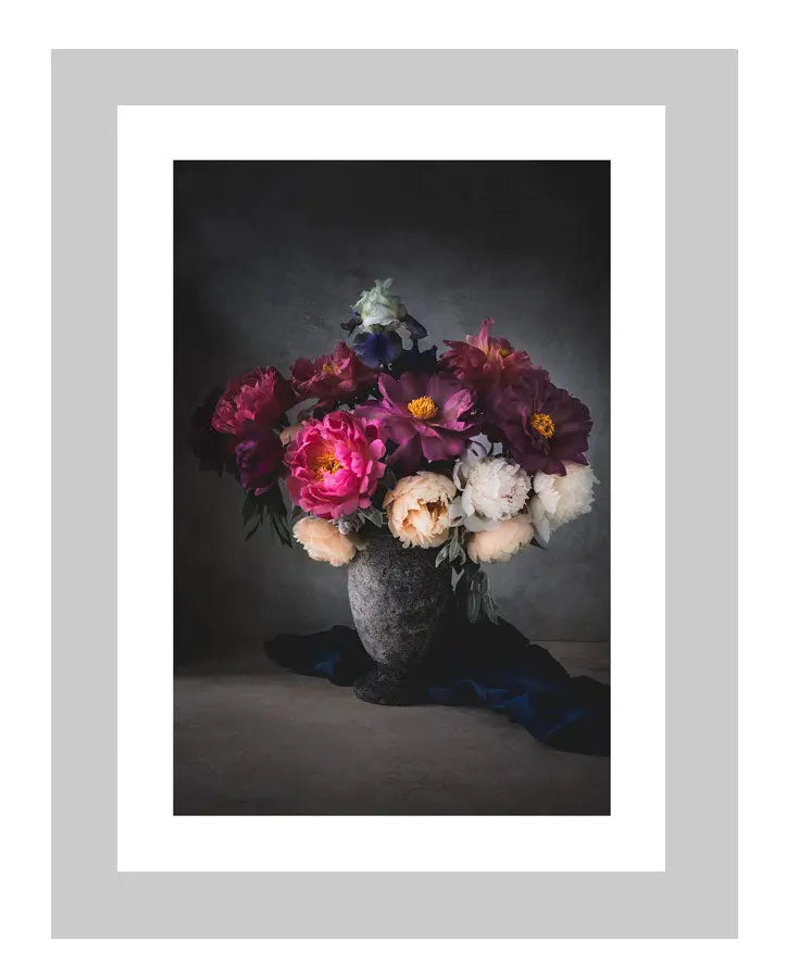 Adoration | custom floral art cards | art postcards | flower prints | ELENA DRAGOI