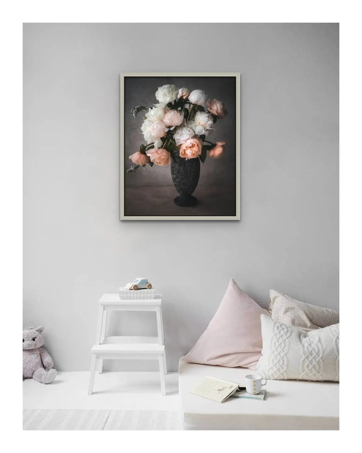Blushing Romance - flower art prints ELENA DRAGOI