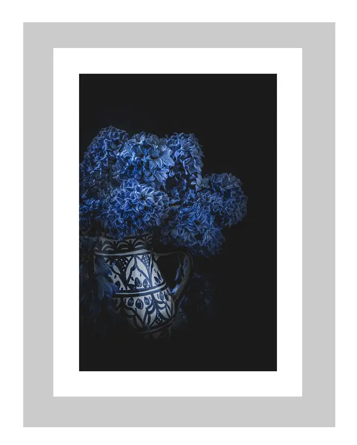 Born in Blue | custom floral art cards | art postcards | flower prints | ELENA DRAGOI