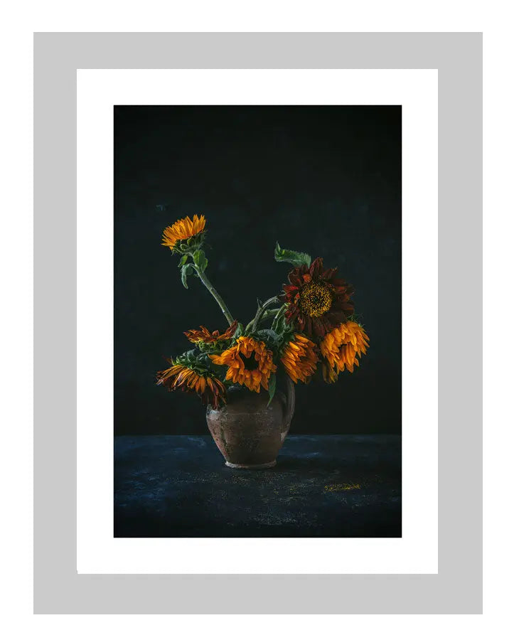 Golden Light | custom floral art cards | art postcards | flower prints | ELENA DRAGOI