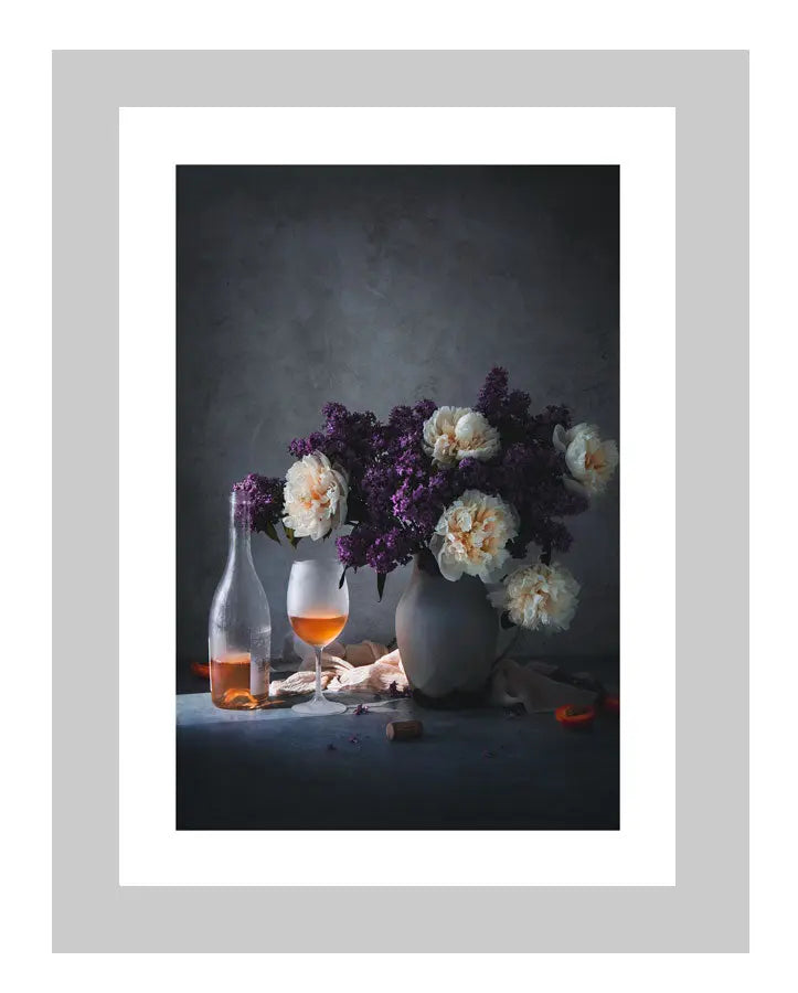 Sunrise | custom floral art cards | art postcards | flower prints | ELENA DRAGOI